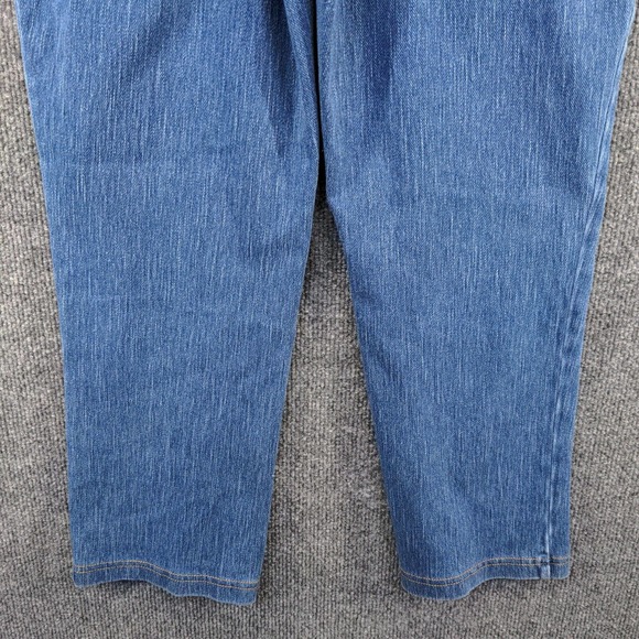 L.L. Bean Women's Pull On Cropped Jeans Blue XS Denim 5-Pocket - Picture 7 of 11